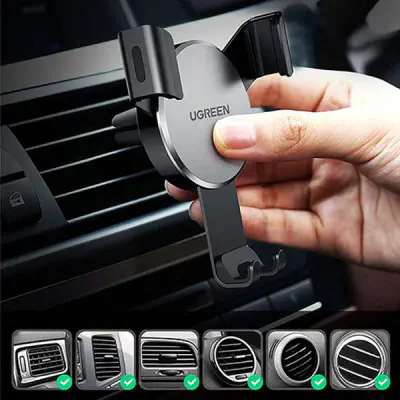 UGREEN LP130 (40907) Gravity Drive Air Vent Car Mount Phone Holder UGREEN LP130 (40907) Gravity Drive Air Vent Car Mount Phone Holder UGREEN LP130 (40907) Gravity Drive Air Vent Car Mount Phone Holder