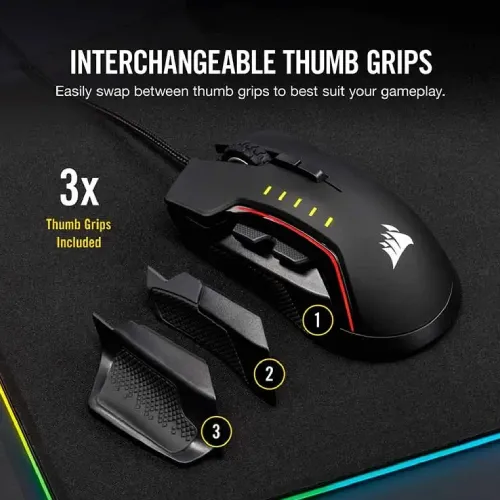 Corsair Glaive RGB Pro Gaming Mouse Black-IOSBD