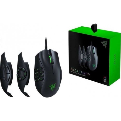 Razer Naga Trinity - Multi-color Wired MMO Gaming Mouse (Global)-IOSBD